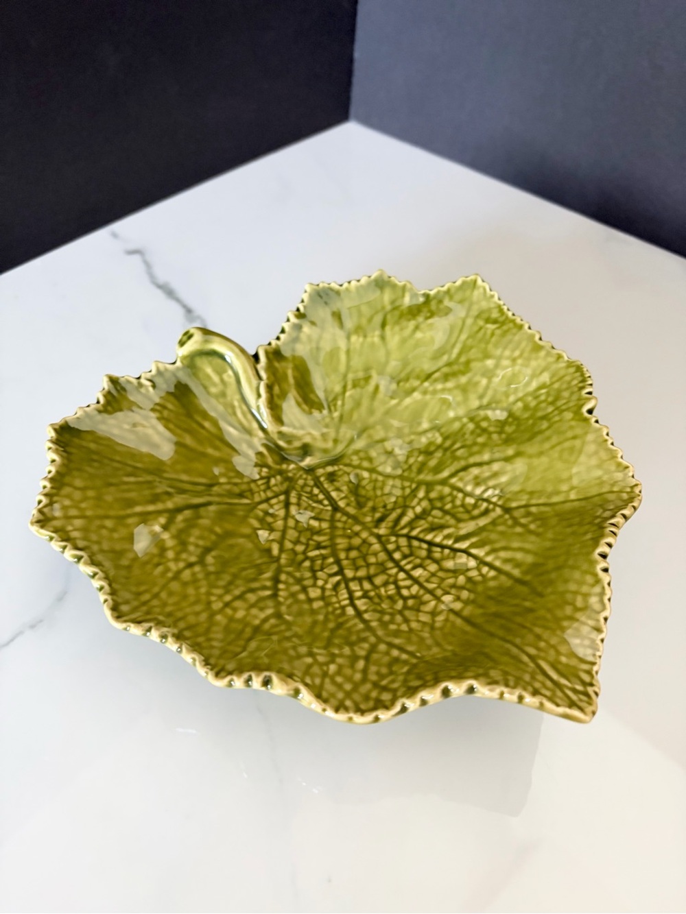 Leaf Footed Dish by Bordallo Pinheiro